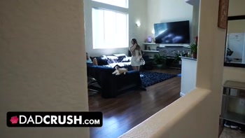DadCrush - Stepdad Deals With His Bratty Stepdaughters Laney Grey & Minxx Marley For Disobeying Him