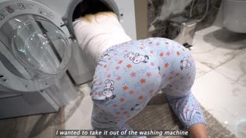 Jenny Lux's Step Sis T in Wash, Creampied POV