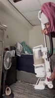 Silencia Queen's Steamy Cleaning Session: Vacuuming Nude with No Panties