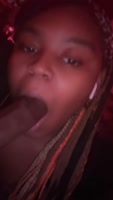 Bubbllia Teases His Hung Ebony Cock to Loud Moans