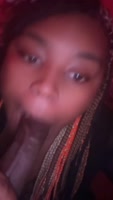 Bubbllia Teases His Hung Ebony Cock to Loud Moans