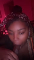 Bubbllia Teases His Hung Ebony Cock to Loud Moans