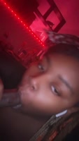 Bubbllia Teases His Hung Ebony Cock to Loud Moans