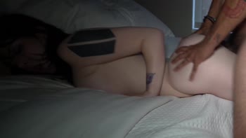 KingYeb's Tinder Treat: Petite Beauty Rides Big BBC with Oil-Slicked Titties