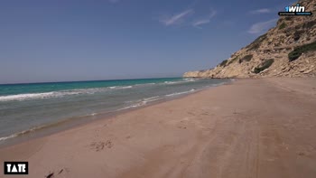 Tate's Italian Cutie Goes Wild on Nude Beach POV