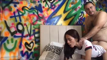 GiaMartin Seduces Stranger in Amateur Doggy Style Threesome