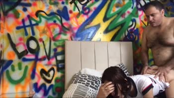 GiaMartin Seduces Stranger in Amateur Doggy Style Threesome