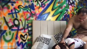 GiaMartin Seduces Stranger in Amateur Doggy Style Threesome