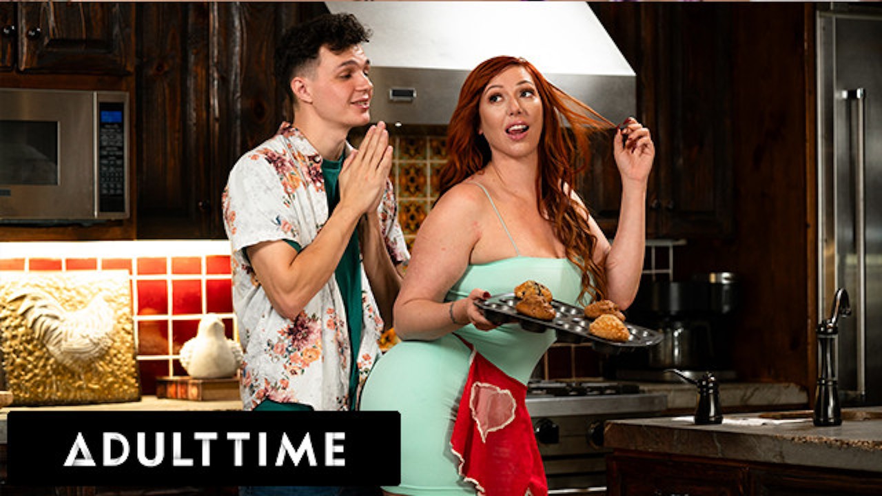 ADULT TIME - MILF Lauren Phillips LOVES Getting Fucked By Her Teen (18+) Stepson's Scrawny Best Friend