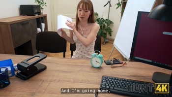HUNT4K. Mouth full of cum