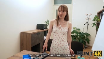 HUNT4K. Mouth full of cum