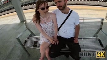 HUNT4K. Mouth full of cum