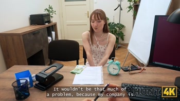 HUNT4K. Mouth full of cum