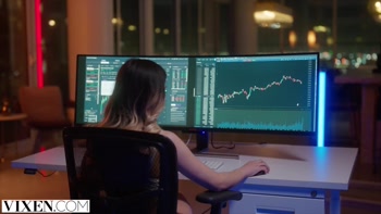VIXEN Risk-taker Lulu is lucky in the stock market and bed