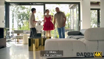 DADDY4K. Slutty Una Fairy is breaking all the rules and is fucking hard after sucking her BF's cock