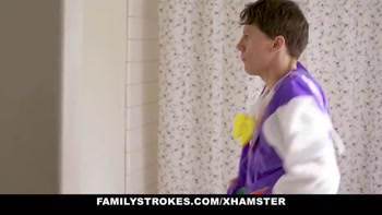 Stepson Tricks Stepmom And Stepsister With Easter Costume