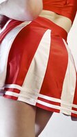 Sissy OClock's Cheerleader Cosplay Strip Show: Upskirt Perfection