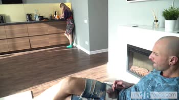 Light Fairy Catches Boyfriend Off Guard, Returns Blowjob Favour