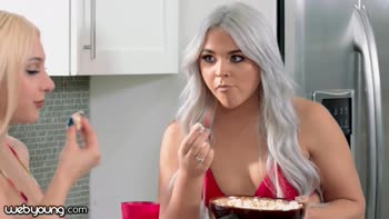 WebYoung Sexy Young College Girl Skylar Vox Pops The Cherry Of Her Stepsister