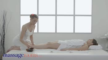 Sybil Kailena Teaches Young Sereyna Sensual Massage & Lick