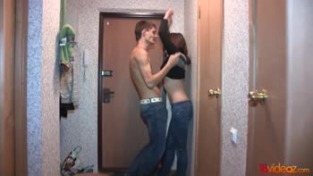 Rina's Sizzling Hallway Hookup: Teenage Thirst Quenched