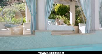 Lola Fae's Sizzling Bikini Yoga Session Turns into a Steamy Teen (18+) Threesome