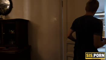 Blindfolded Stepbrother's Lucky Break: Sis Gets a POV Blowjob