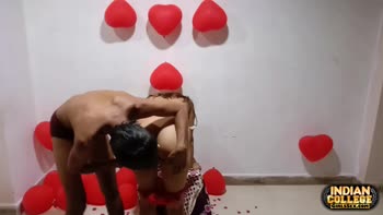 Indian College Cutie's Valentine Sex Date