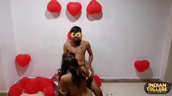 Indian College Cutie's Valentine Sex Date