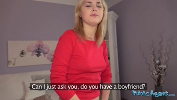 Public Agent - very cute 1 blonde teen (18+) tries her first big cock