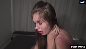 Martin Spell Pounds Teen (18+) Petite's Natural Tits to Screaming Orgasm