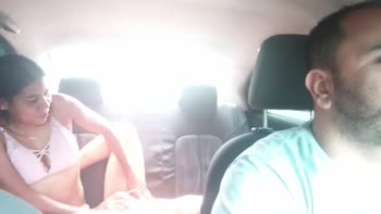BekaGrey's Backseat Seduction: Latina Teen (18+) Licks Pussy in Public