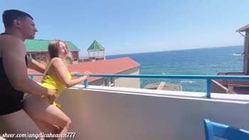 Angelica Heaven's Raunchy Balcony Romp: Amateur Anal & More