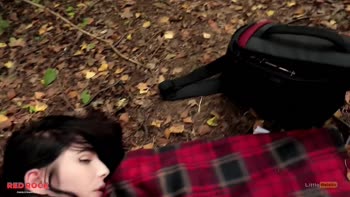 Red Rock's Outdoor Blowjob Date: Rough Sex in the College Uniform
