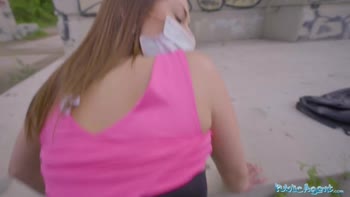 Mia Rose's Outdoor COVID-19 Relief: Natural Tits, Big Ass, and a Big Cock