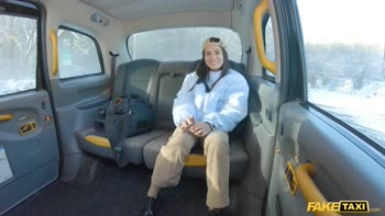 Ripped Nylons and Reality: Student's Naughty Taxi Ride with a Hot Driver