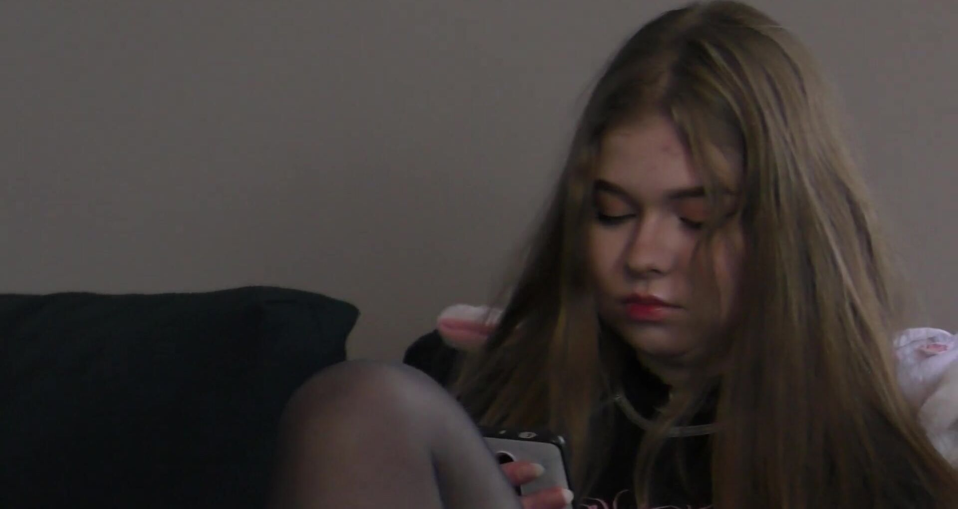 A Cute Excellent Student became a Lustful Goth Whore ! just Turned 1