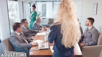 Brandi Love & Reagan Foxx - Big Tit Office Lesbians Share a Scorching Boardroom Affair