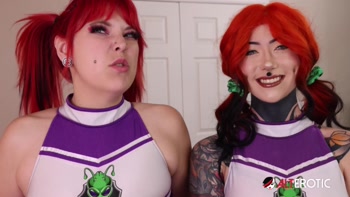 Ginger Cheerleaders Seduce Football Star Nade Nasty