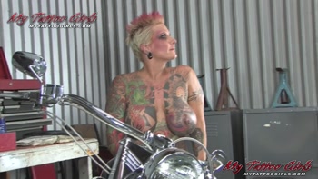 Tattooed Temptation's Lotion Play