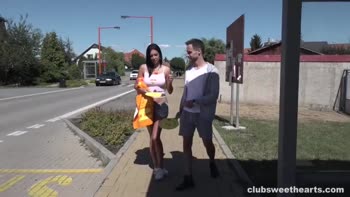 Foxii Black's Public Play: Big Tits and Mind Games