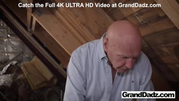 Petite Babe Seduces Her Grandpa's Big Cock