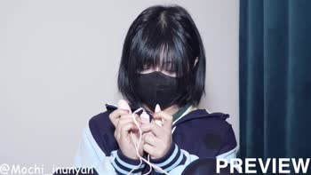 Mochi_inunyan's Hairless Delight: Asian Teen (18+) Toys Herself
