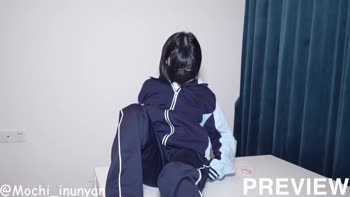 Mochi_inunyan's Hairless Delight: Asian Teen (18+) Toys Herself