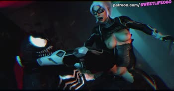BatGirl's Pussy Devoured by Monster Venom with Sweetlife060