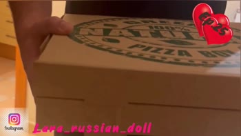 Lara RussianDoll - Lara's Sizzling Pizza Fantasy: Russian Teen (18+) Swallows Cum