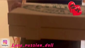 Lara RussianDoll - Lara's Sizzling Pizza Fantasy: Russian Teen (18+) Swallows Cum
