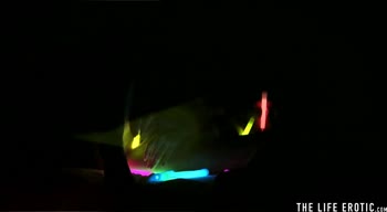 Glowing Orgasm: Kinky Blonde Solo Adventure