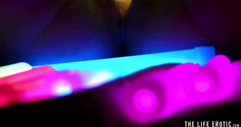 Glowing Orgasm: Kinky Blonde Solo Adventure