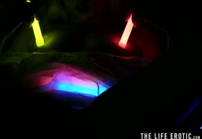 Glowing Orgasm: Kinky Blonde Solo Adventure